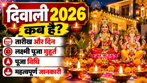 दिवाली 2026 कब है? 8 नवंबर की तारीख, लक्ष्मी पूजा मुहूर्त