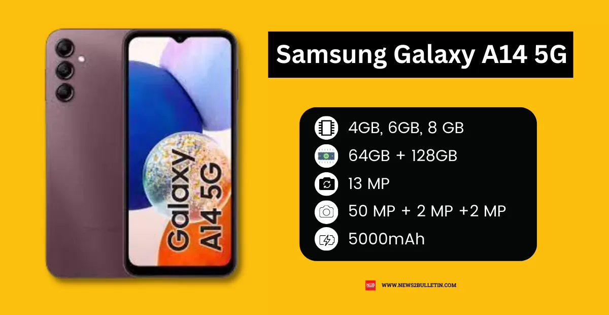 Galaxy A14 5G 8GB/128GB (Dark Red) - Battery, Camera & Specs